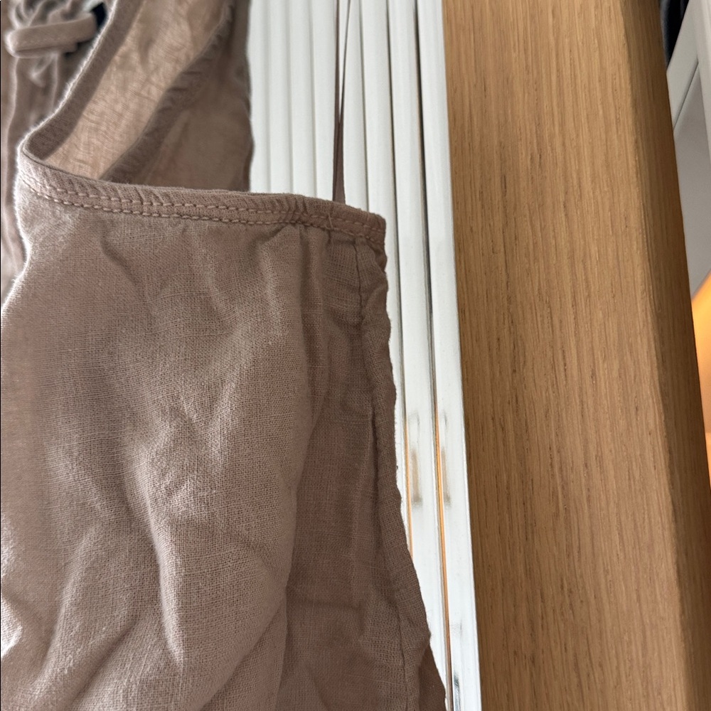 Pilcro CROPPED LINEN HALTER TOP - Picture 5 of 5